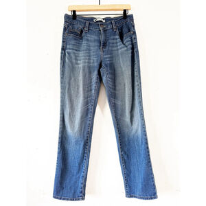 Levi’s 505 Straight Leg Jeans Women’s W29 L32 Blue Mid Rise Stretch Denim